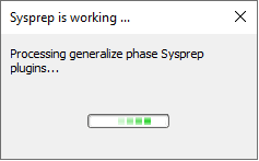 Sysprep running